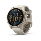 Garmin Fenix 8 - 43mm - AMOLED Sapphire - Soft Gold with Fog Grey Dark Sandstone Band