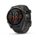 Garmin Fenix 8 - 43mm - AMOLED Sapphire - Carbon Grey DLC Titanium with Black/Pebble Grey Band