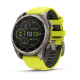 Garmin Fenix 8 - 47mm - Solar Sapphire - Titanium with Amp Yellow/Graphite Band