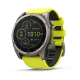 Garmin Fenix 8 - 51mm - Solar Sapphire - Titanium with Amp Yellow/Graphite Silicone Band